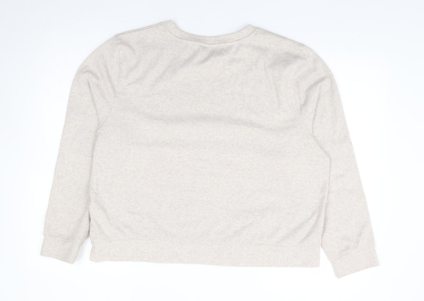 Papaya Womens Beige Polyester Pullover Sweatshirt Size L Pullover
