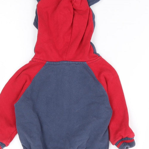Pumpkin Patch Boys Multicoloured 100% Cotton Full Zip Jumper Size 3-6 Months Zip