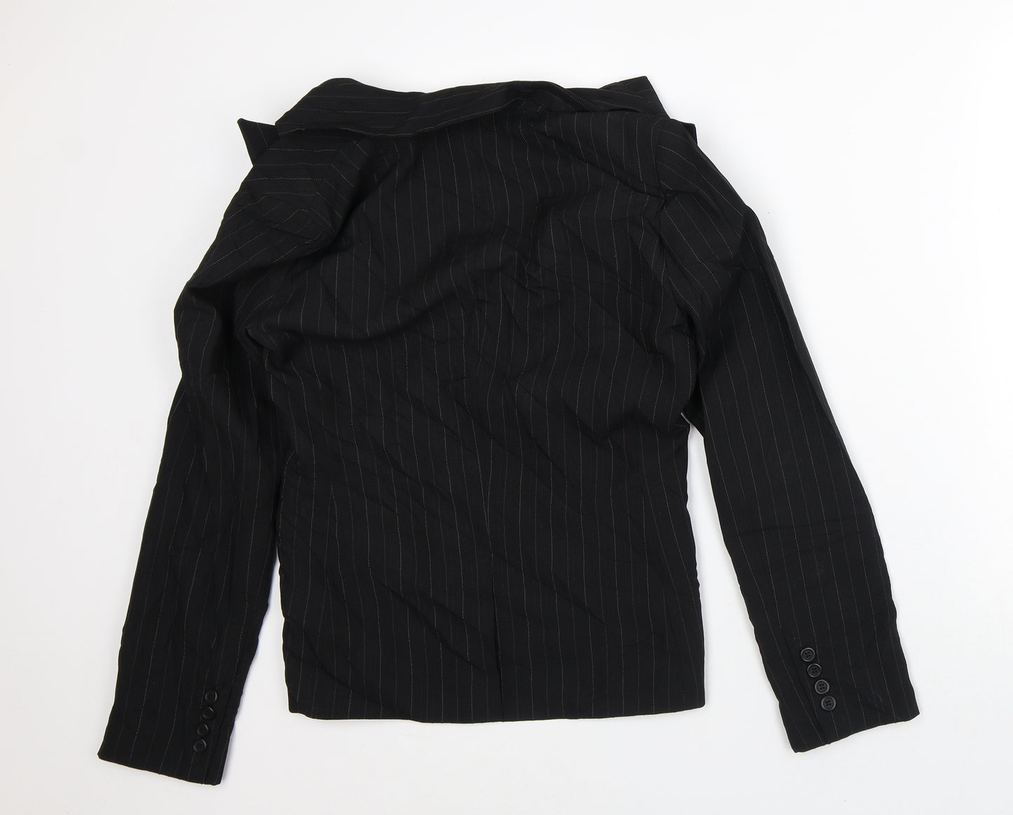 Atmosphere Womens Black Striped Jacket Blazer Size 12