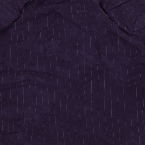 Daniel Design Womens Purple Striped Jacket Blazer Size 14