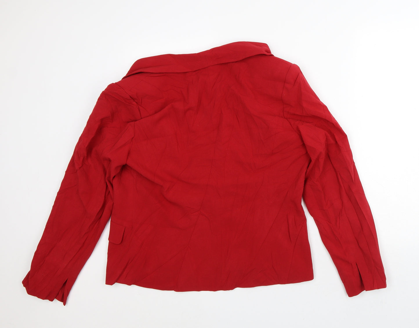 Together Womens Red Jacket Blazer Size 18