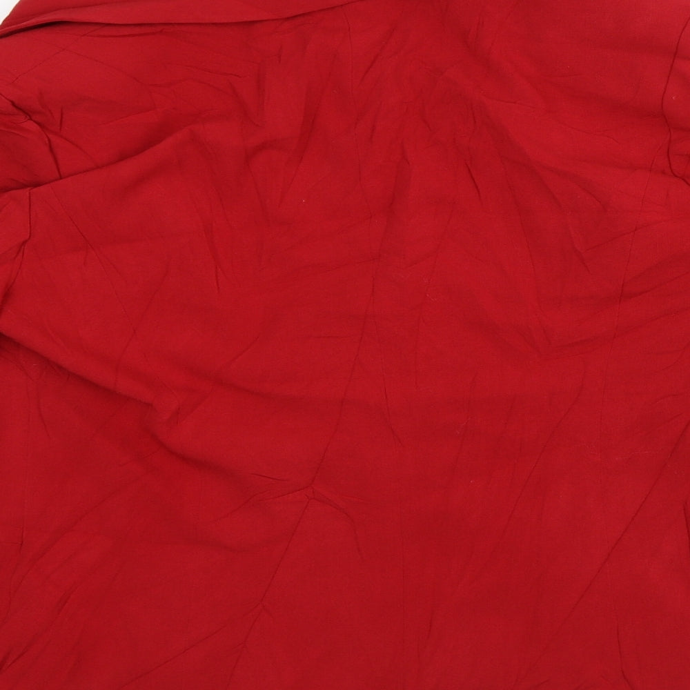 Together Womens Red Jacket Blazer Size 18