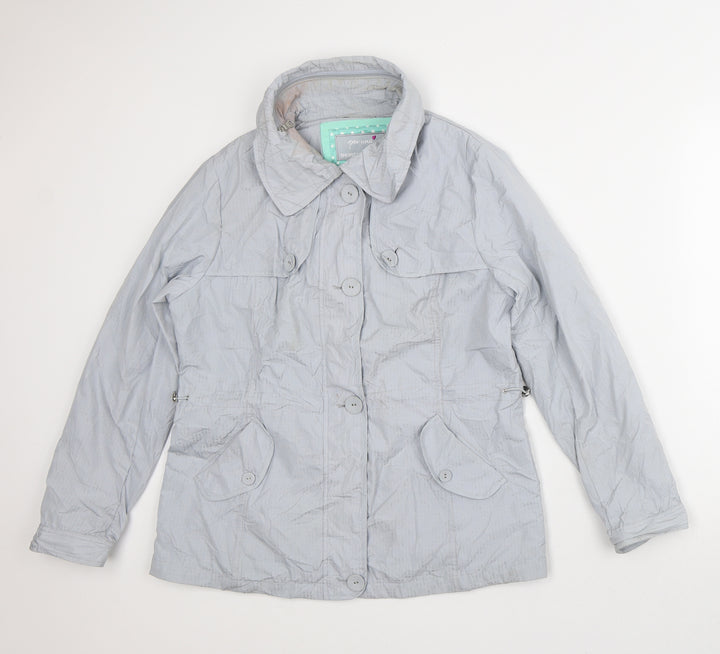 Per Una Womens Grey Rain Coat Coat Size 12