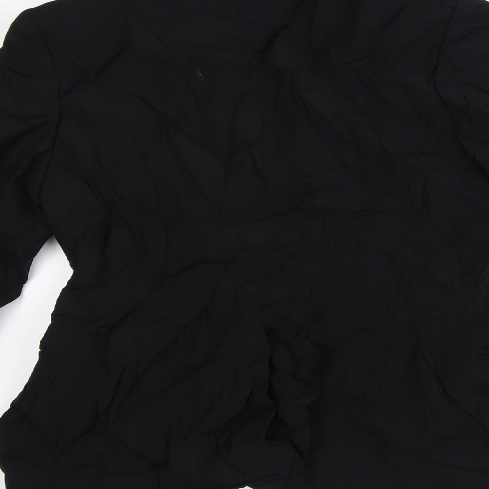 Preworn Womens Black Jacket Blazer Size S