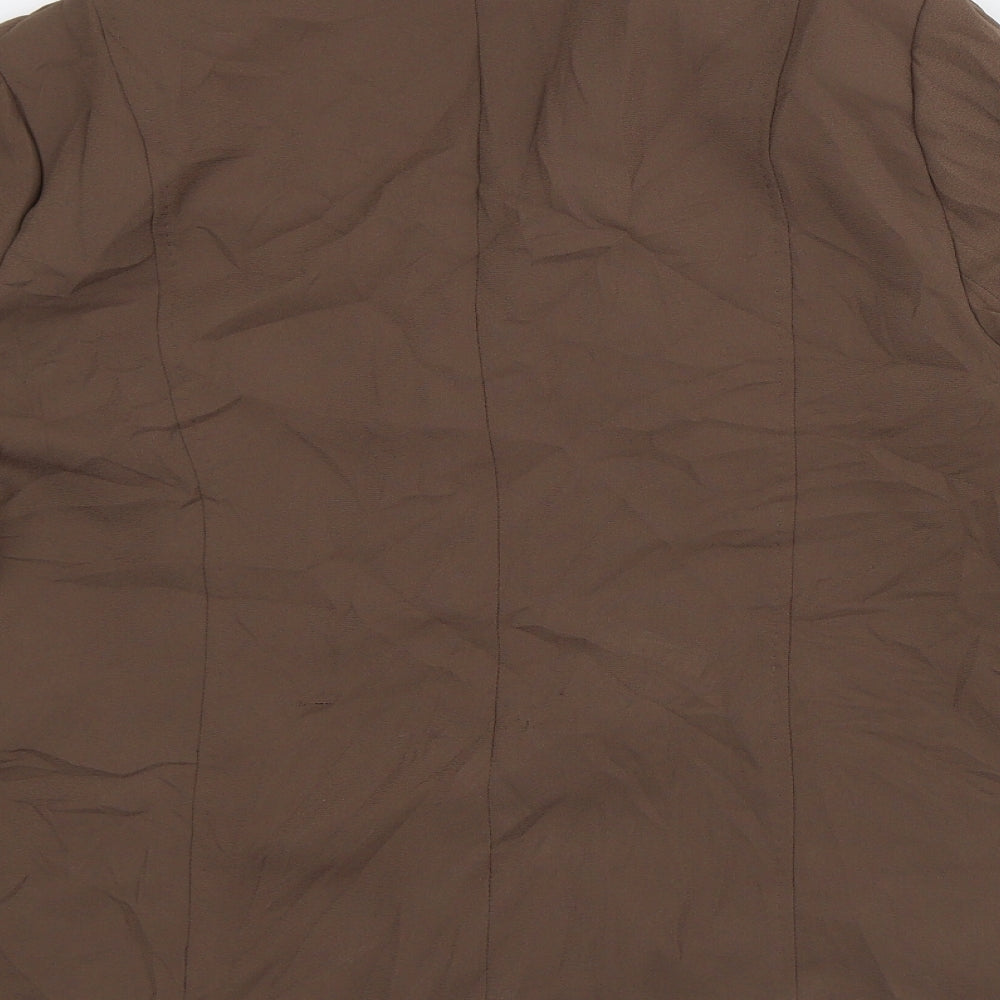 Eastex Womens Brown Jacket Blazer Size 16