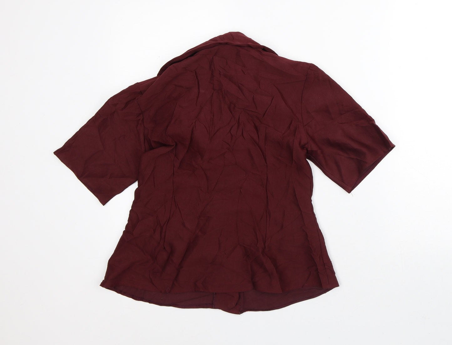 Preworn Womens Red Jacket Blazer Size 12