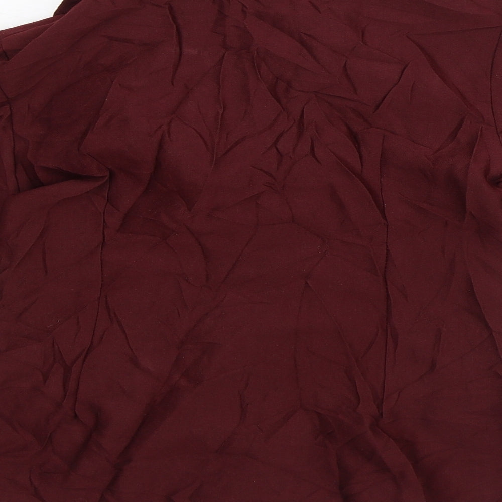 Preworn Womens Red Jacket Blazer Size 12