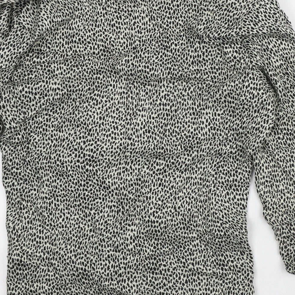 NEXT Womens Beige Geometric Jacket Blazer Size 12