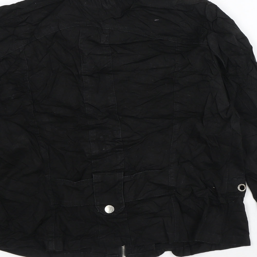 Wang Li Womens Black Jacket Size 14