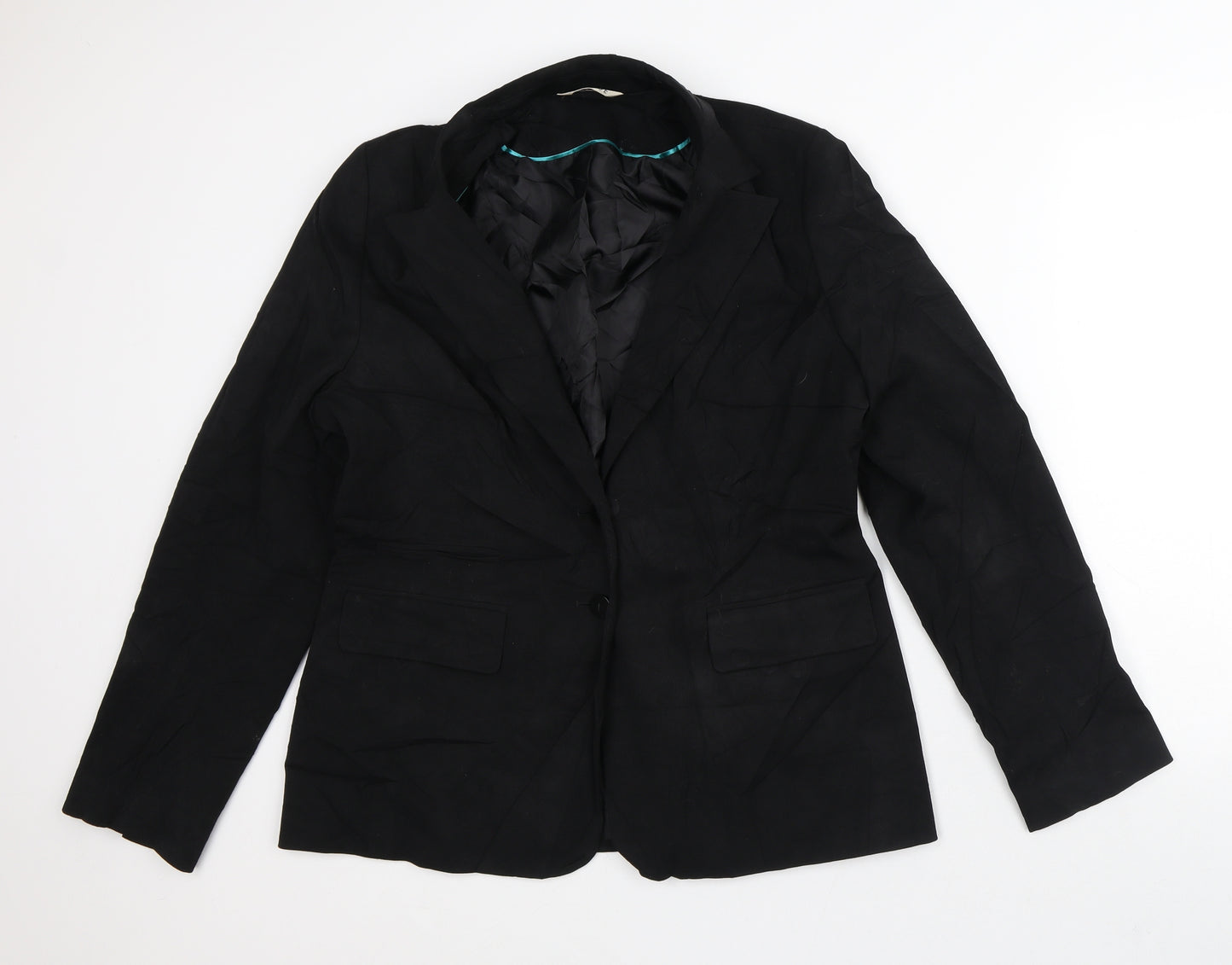 George Womens Black Jacket Blazer Size 12
