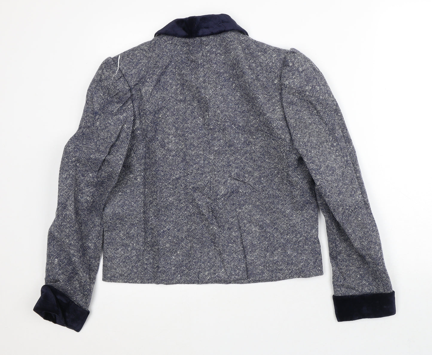 Alexon Womens Blue Geometric Jacket Blazer Size 12