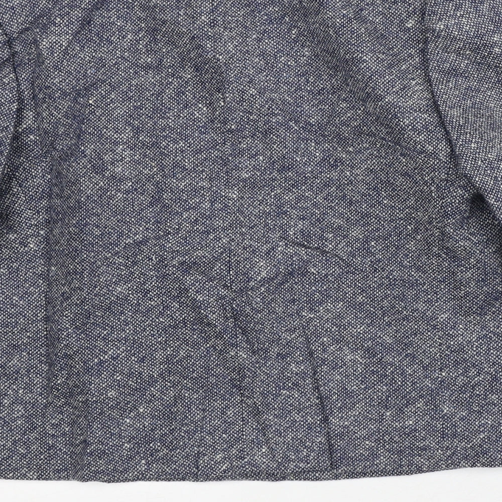 Alexon Womens Blue Geometric Jacket Blazer Size 12