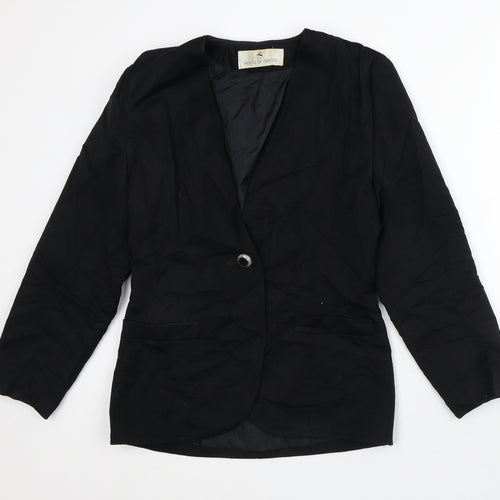House of Fraser Womens Black Jacket Blazer Size 10