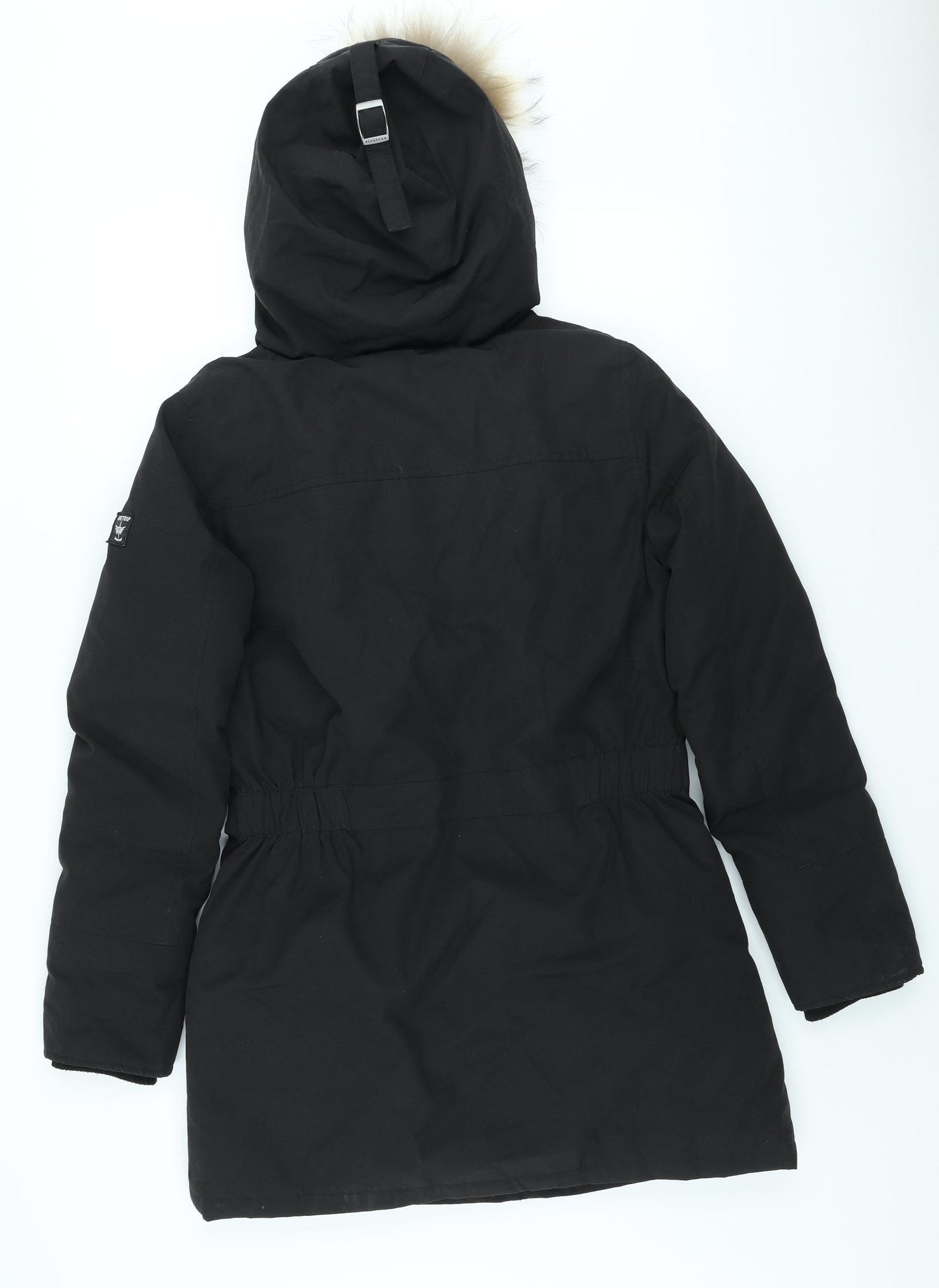 Firetrap Womens Black Parka Coat Size 8