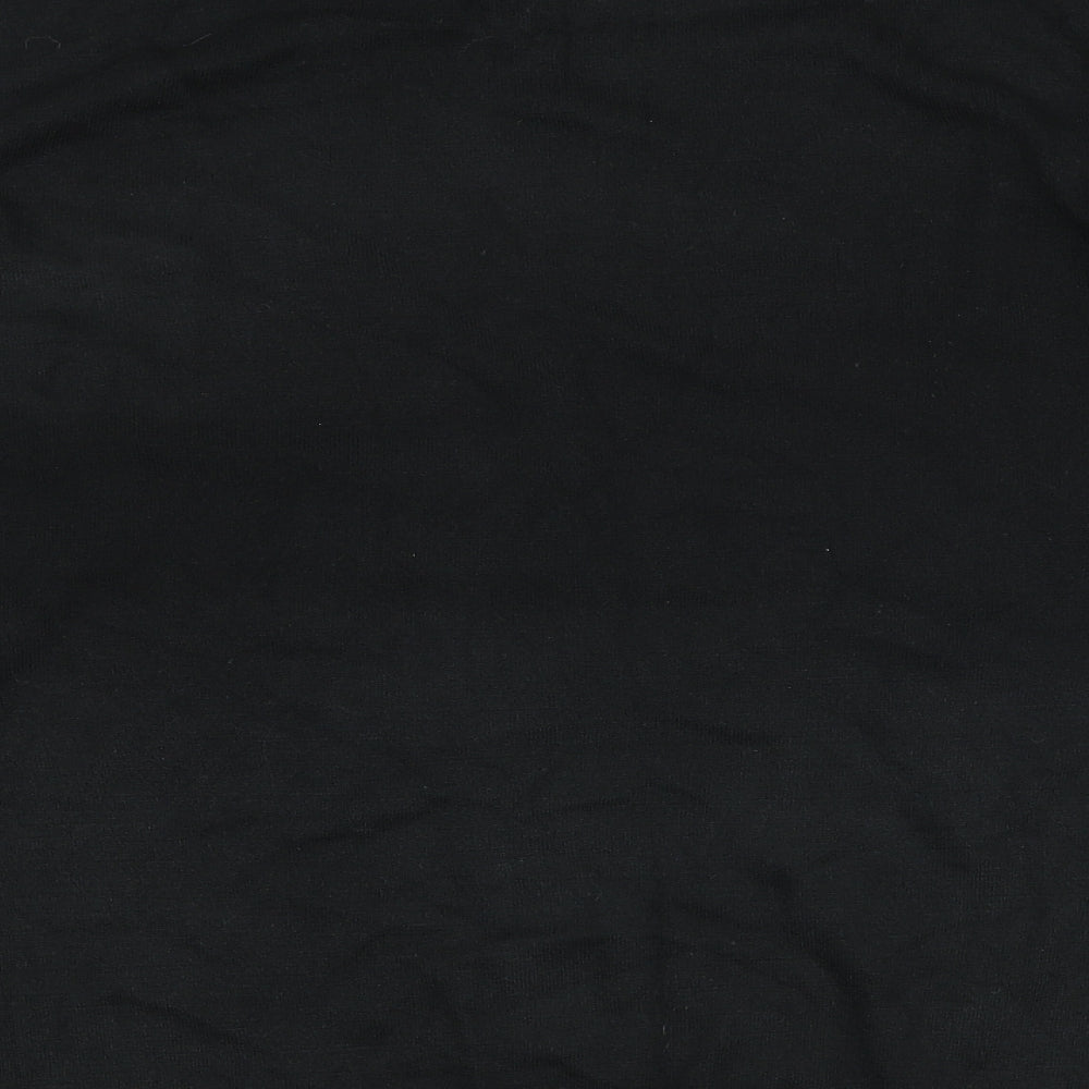 F&F Mens Black V-Neck Acrylic Pullover Jumper Size 2XL