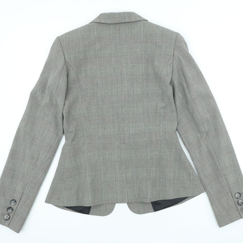 Dorothy Perkins Womens Yellow Plaid Polyester Jacket Blazer Size 10