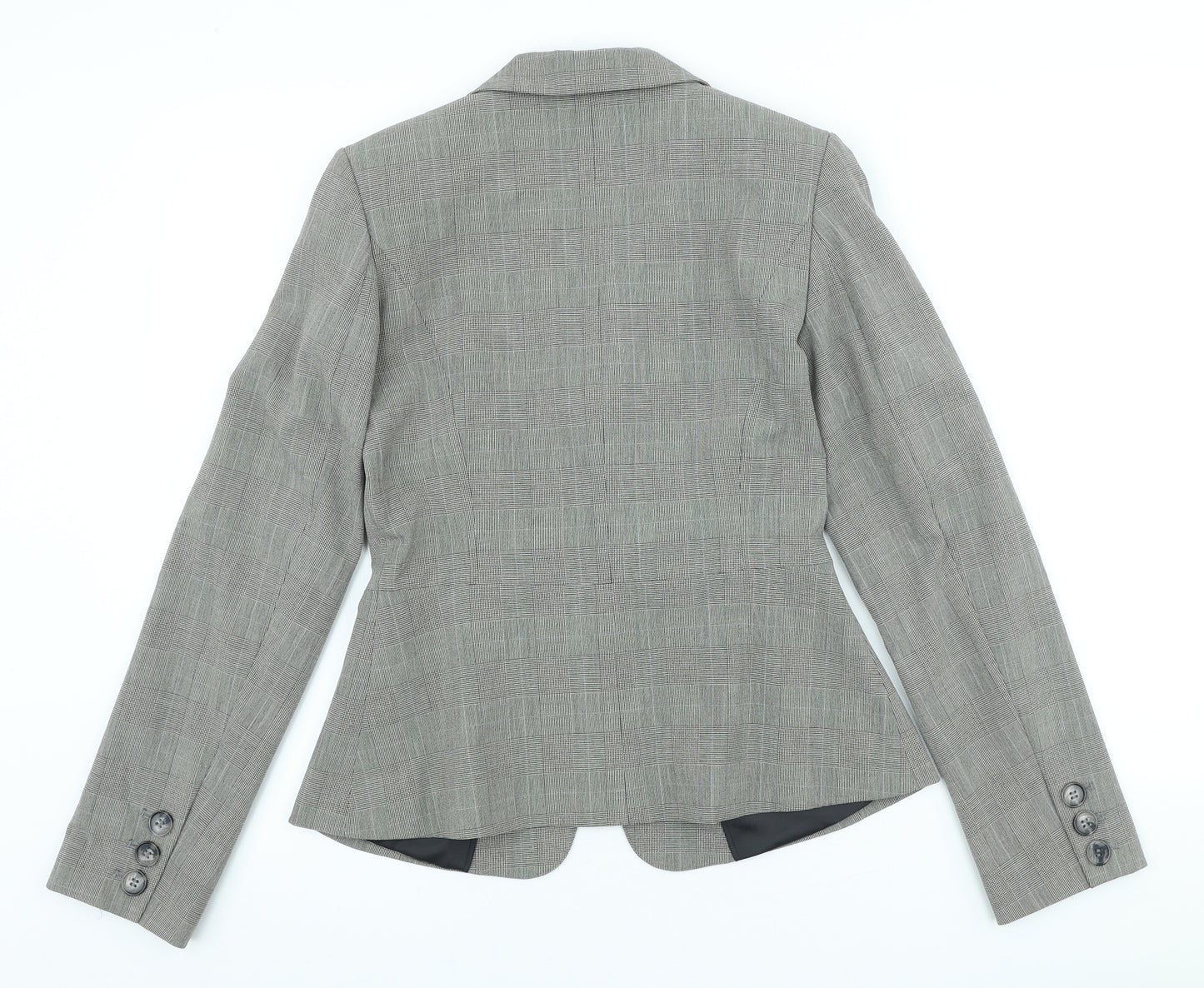 Dorothy Perkins Womens Yellow Plaid Polyester Jacket Blazer Size 10