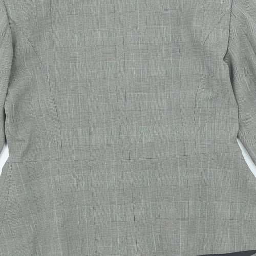 Dorothy Perkins Womens Yellow Plaid Polyester Jacket Blazer Size 10