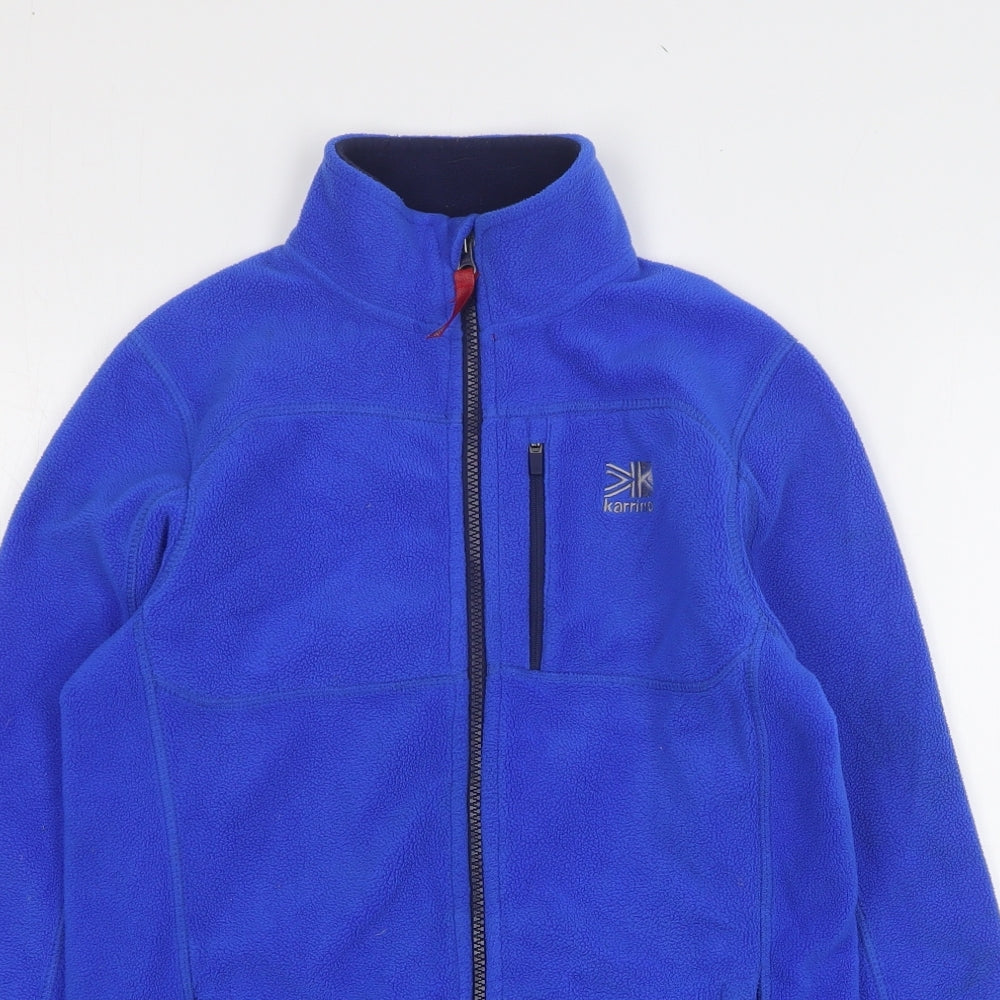 Karrimor Boys Blue Polyester Full Zip Sweatshirt Size 13 Years