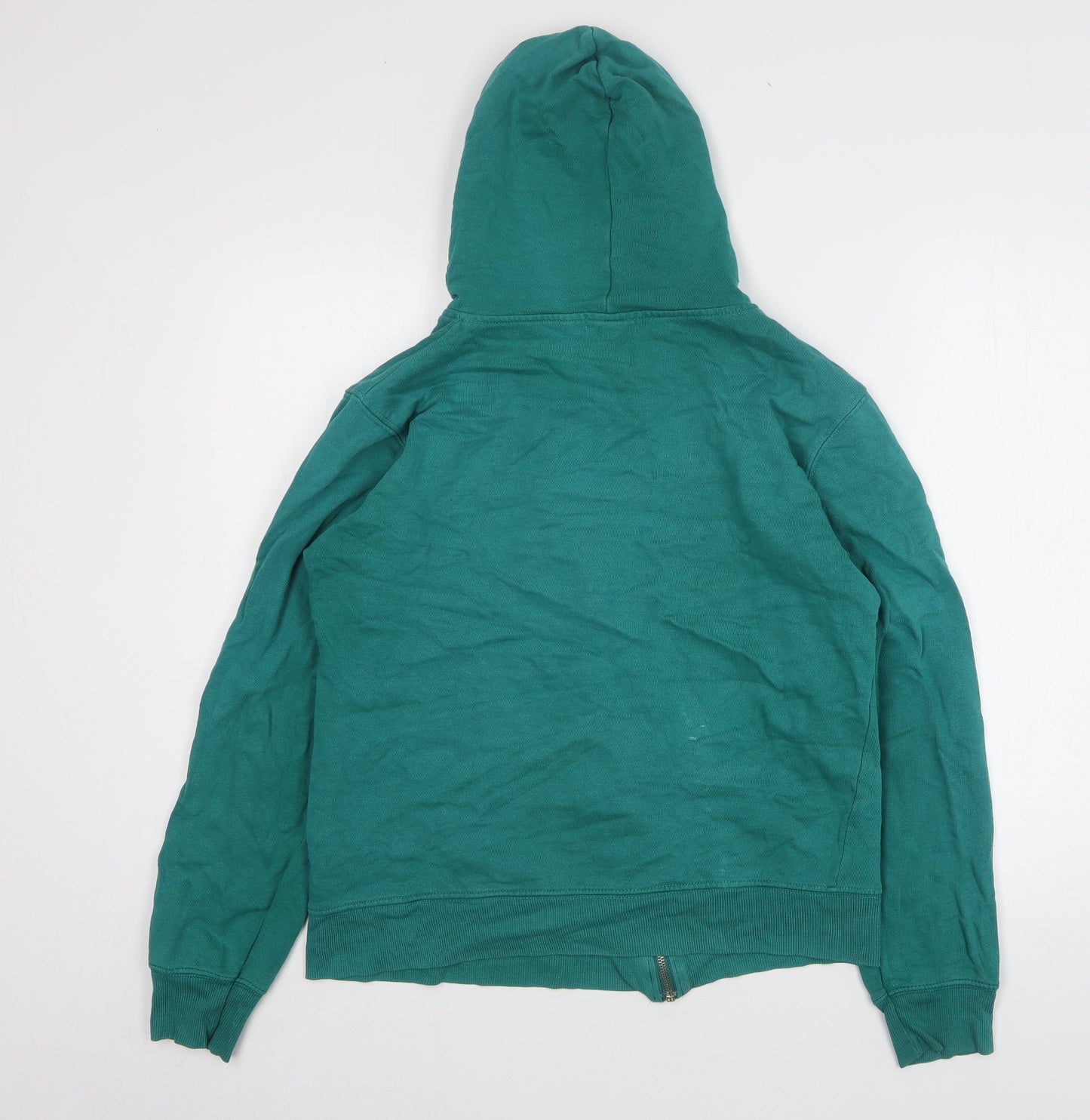 Amisu Womens Green Cotton Full Zip Hoodie Size XL
