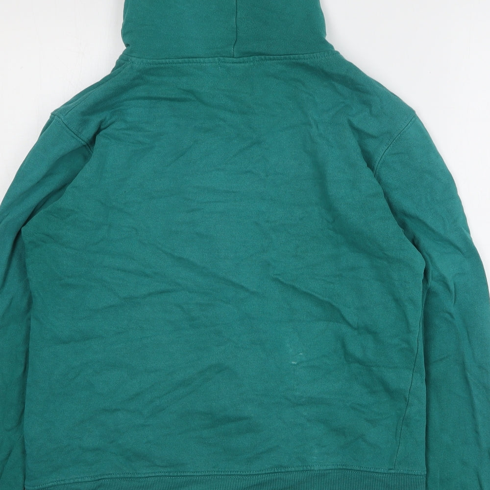 Amisu Womens Green Cotton Full Zip Hoodie Size XL