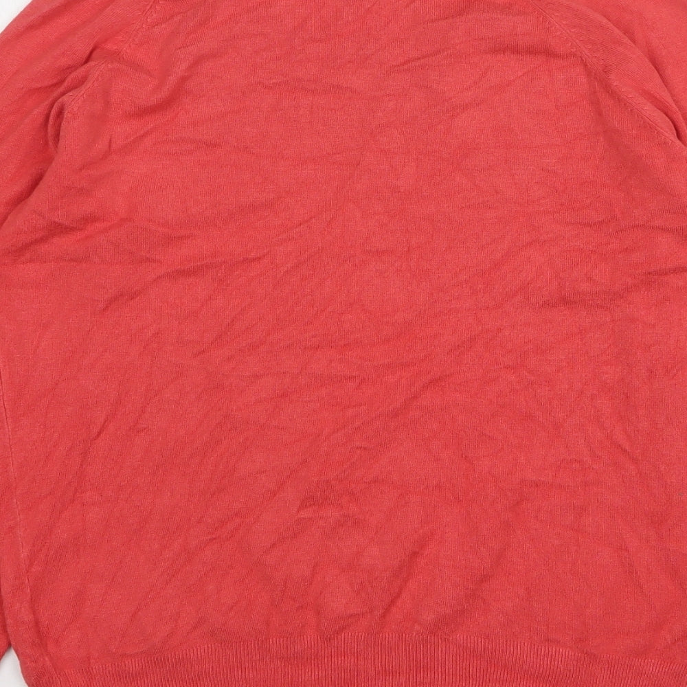 Klass Womens Pink Round Neck Viscose Pullover Jumper Size L