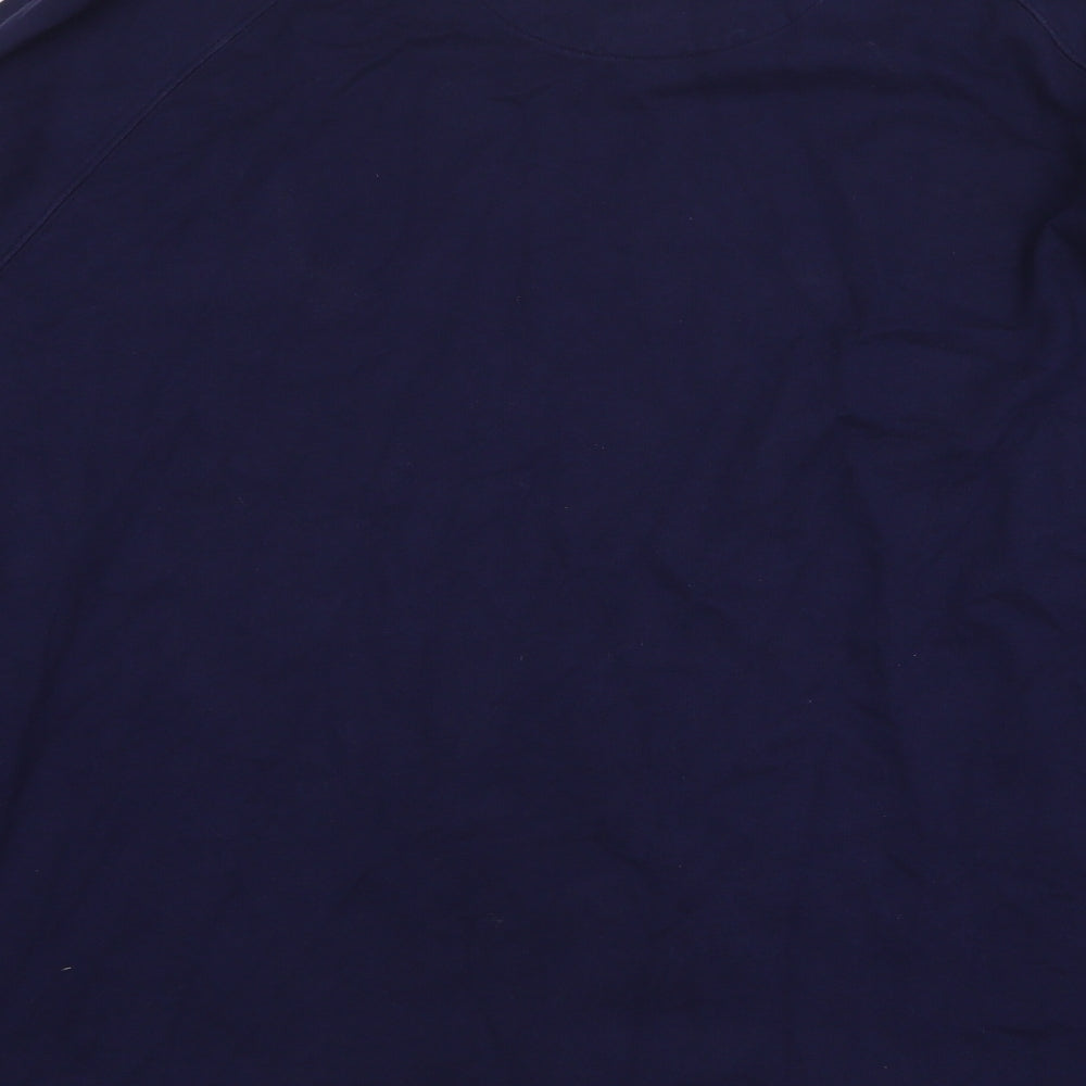 Luke Mens Blue Cotton Pullover Sweatshirt Size 3XL