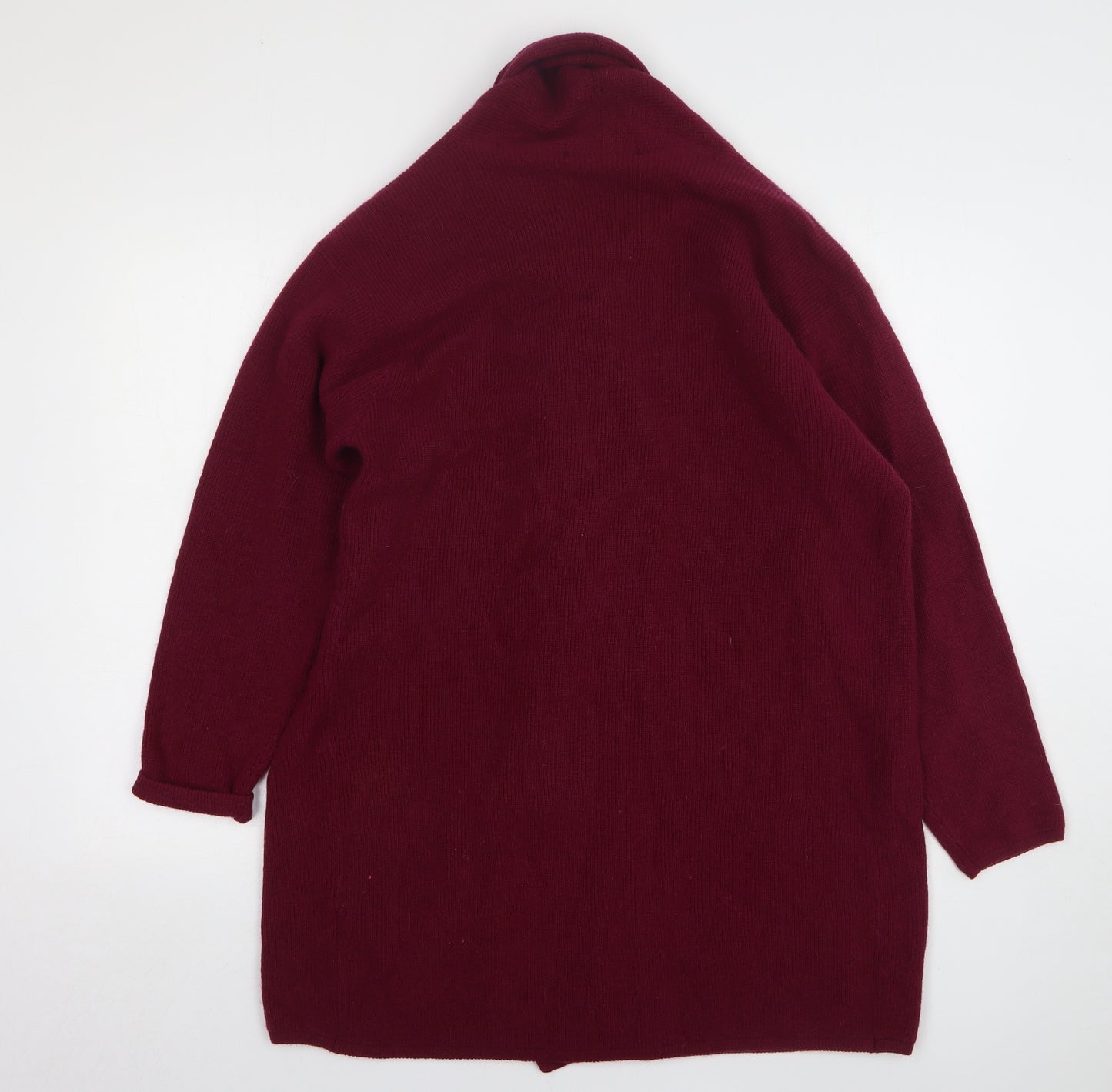 Berkertex Womens Purple V-Neck Wool Cardigan Jumper Size 14