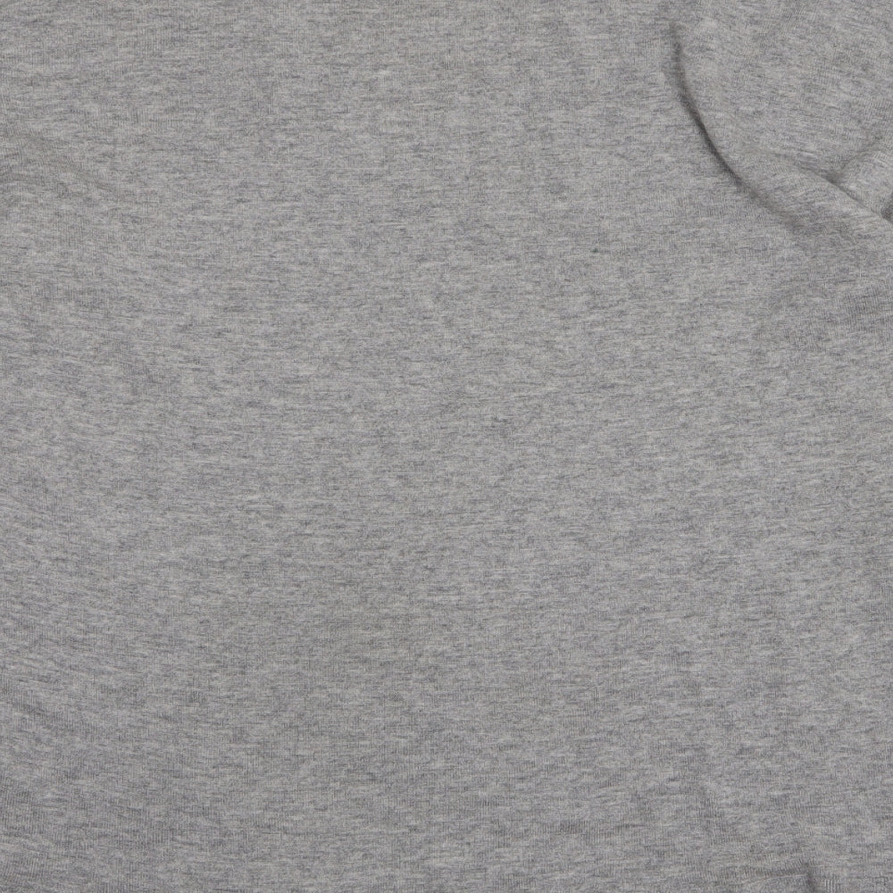 H&M Womens Grey Round Neck Wool Pullover Jumper Size M