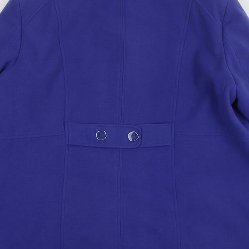 Damart Womens Blue Overcoat Coat Size 24