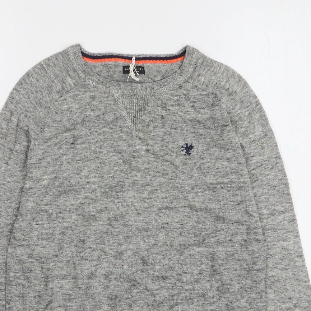 NEXT Boys Grey Cotton Pullover Sweatshirt Size 12 Years