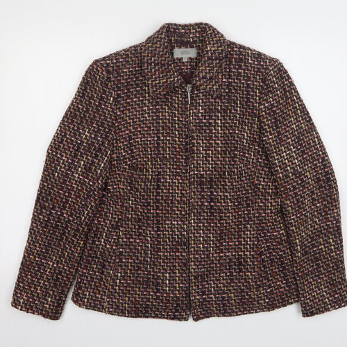 Marks and Spencer Womens Multicoloured Geometric Jacket Size 14
