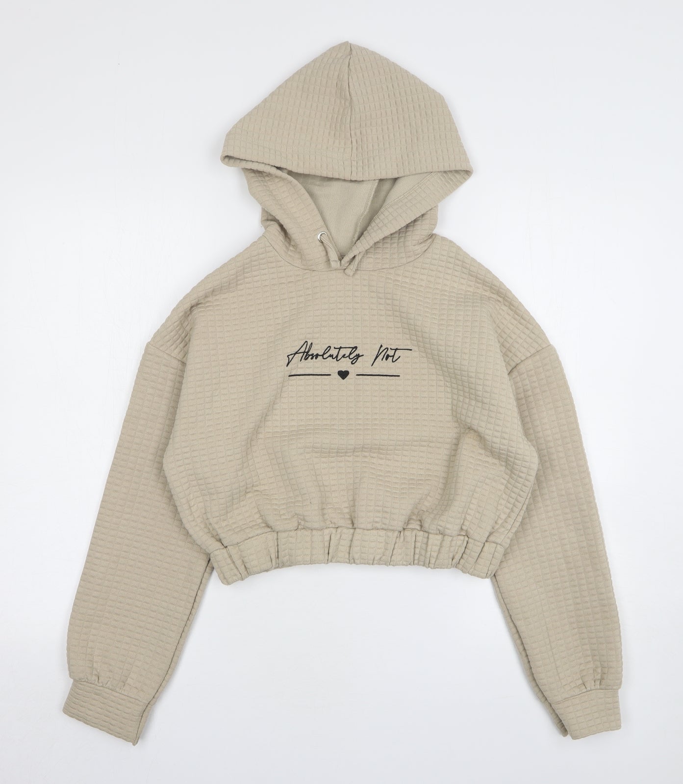 New Look Girls Beige Polyester Pullover Hoodie Size 12-13 Years