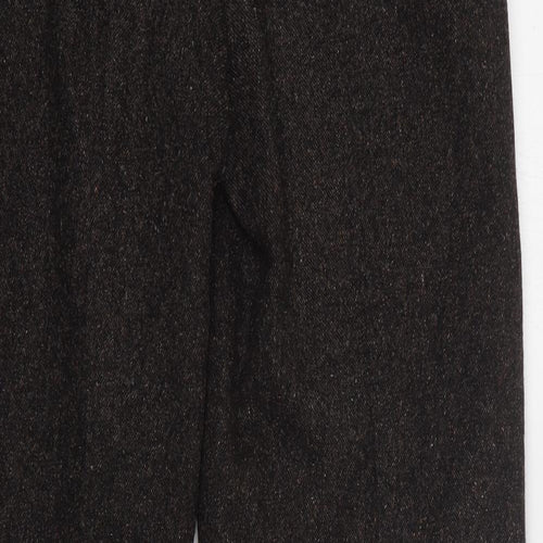 Country Casuals Womens Brown Silk Trousers Size 12 L32 in Regular