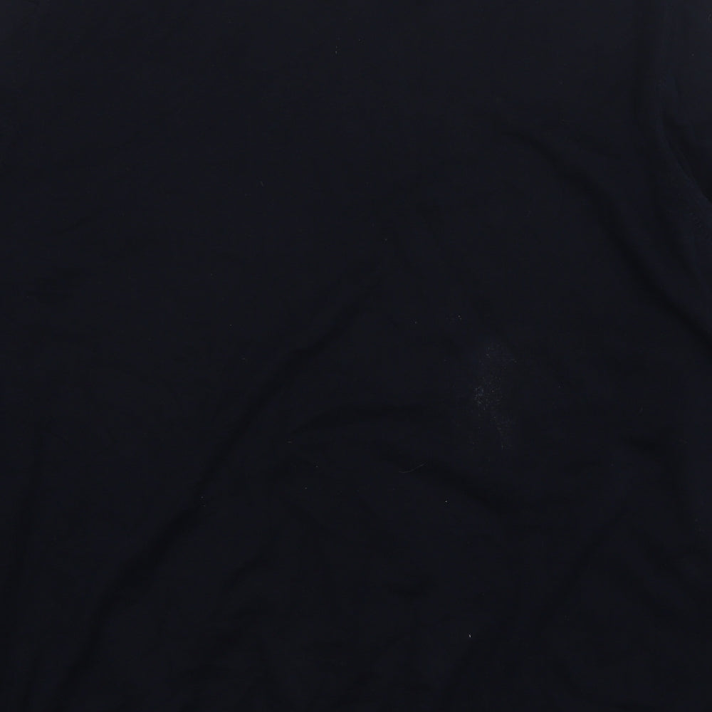 Lambretta Womens Blue V-Neck Cotton Pullover Jumper Size 3XL