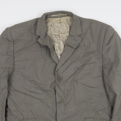 Karl Jackson Mens Grey Wool Jacket Suit Jacket Size 40