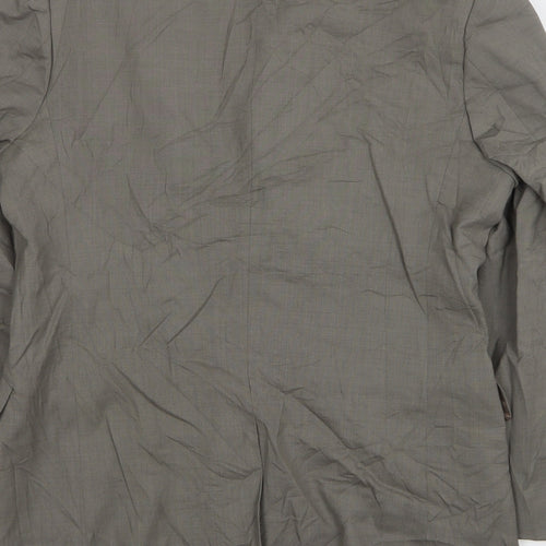 Karl Jackson Mens Grey Wool Jacket Suit Jacket Size 40