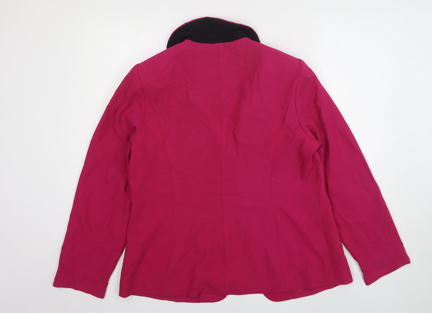 Roman Womens Pink Polyester Jacket Blazer Size 18