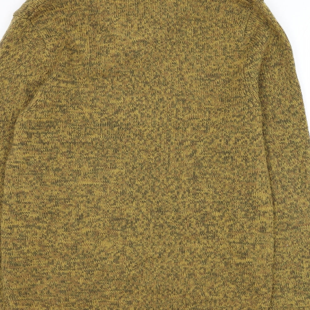 Matalan Mens Yellow Roll Neck Acrylic Pullover Jumper Size M