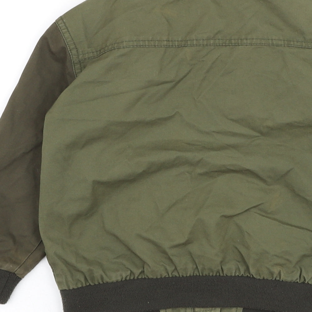 George Boys Green Bomber Jacket Jacket Size 4-5 Years Zip