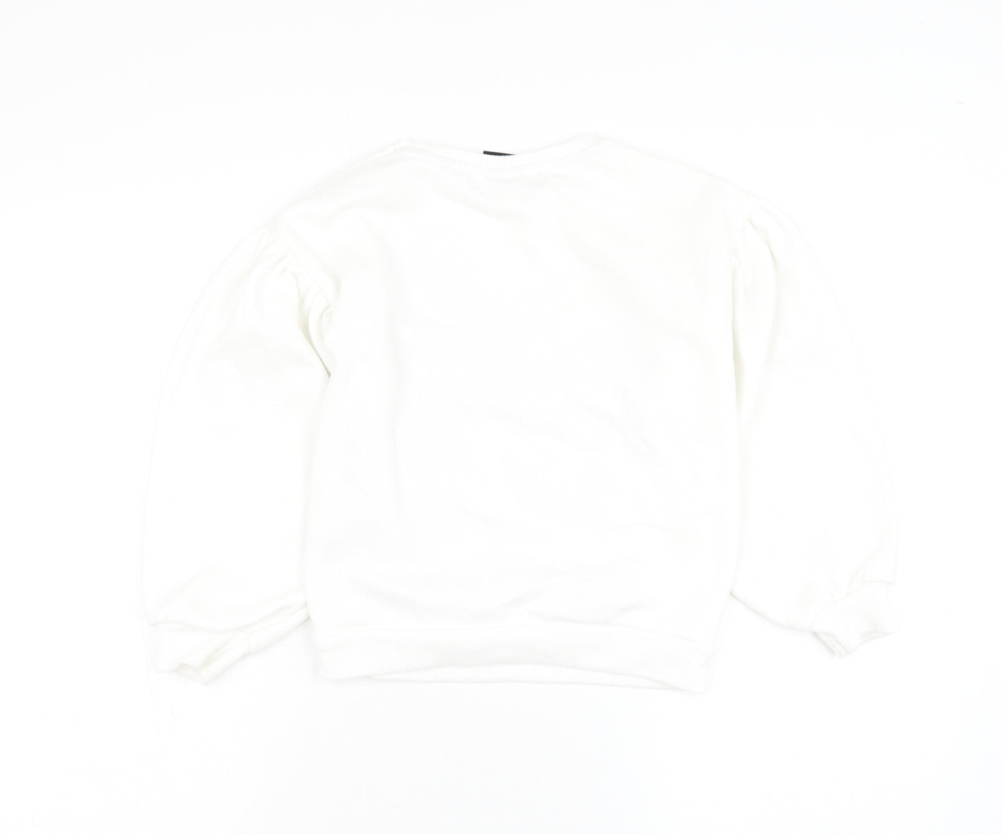 Matalan Girls White Polyester Pullover Sweatshirt Size 9 Years Pullover - Minnie Mouse