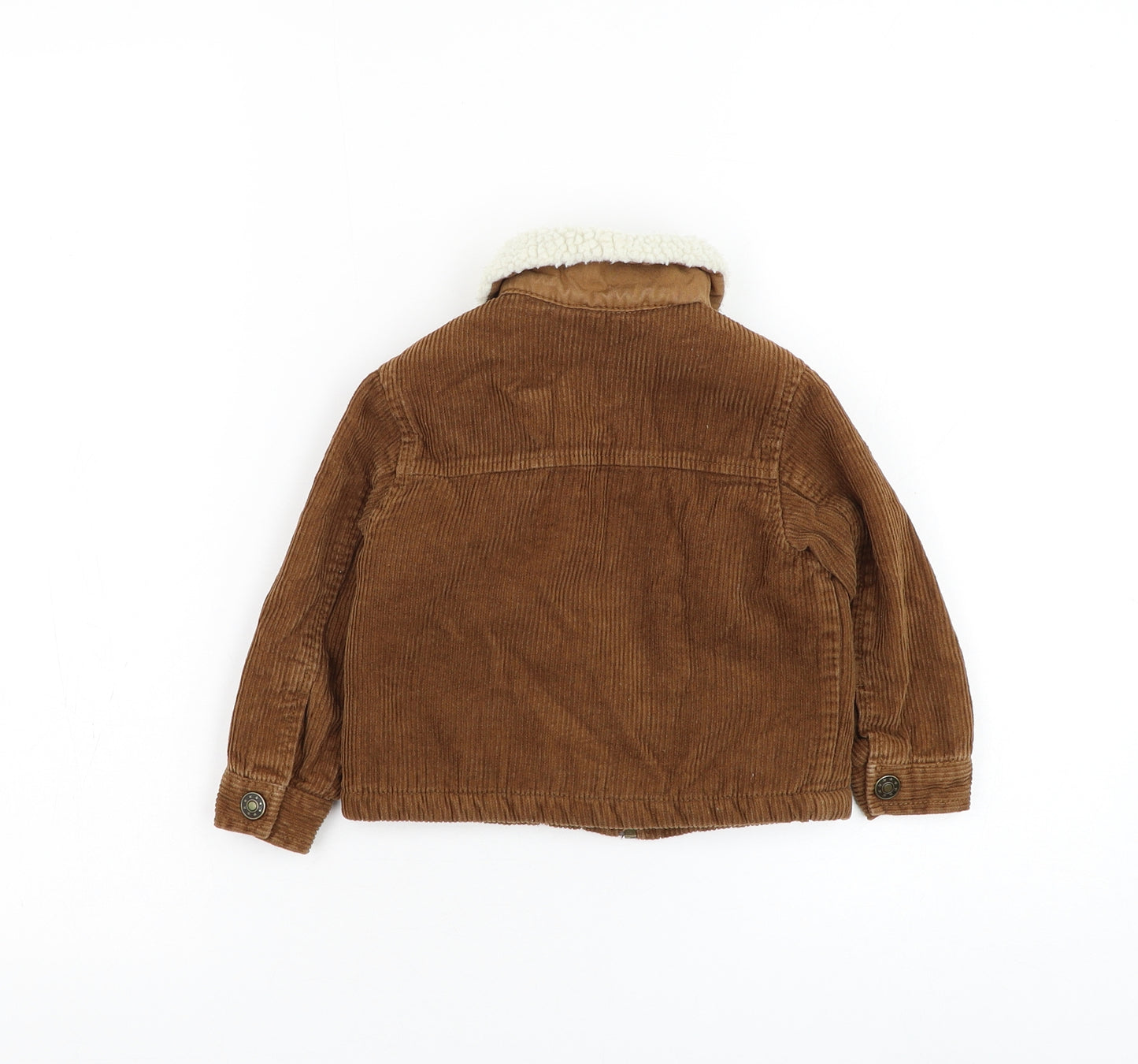 TU Boys Brown Jacket Size 18-24 Months Zip