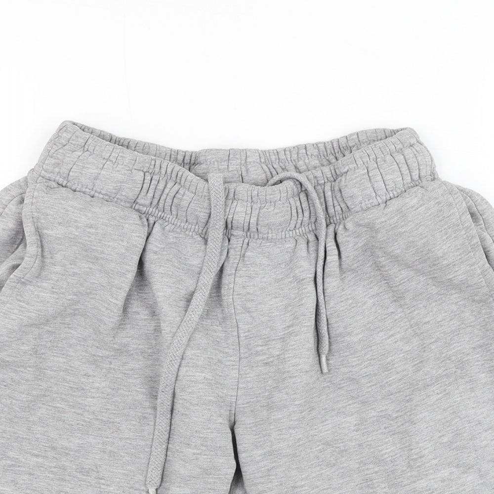 Umbro Mens Grey Cotton Sweat Shorts Size S L9 in Regular Drawstring