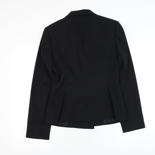Warehouse Womens Black Jacket Blazer Size S Button