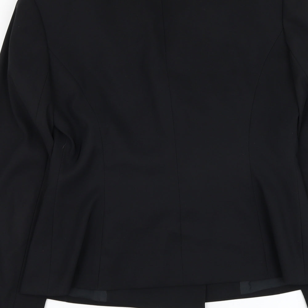 Warehouse Womens Black Jacket Blazer Size S Button