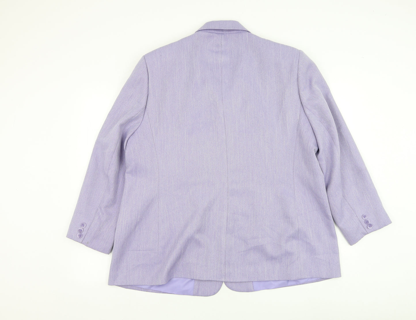 Debenhams Womens Purple Jacket Blazer Size 20 Button