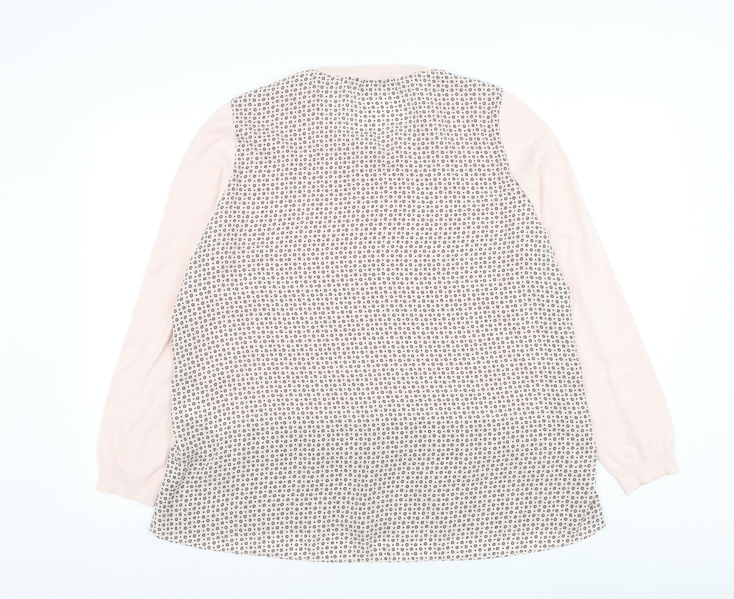 NEXT Womens Pink Round Neck Viscose Pullover Jumper Size 18