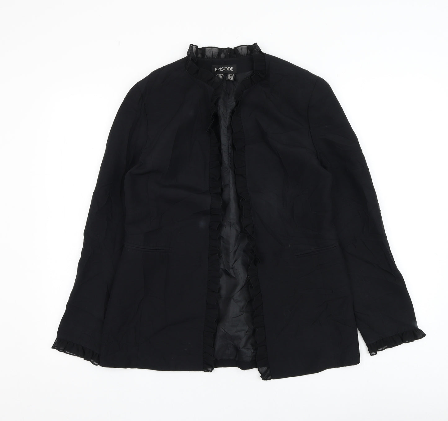 Episode Womens Black Jacket Blazer Size 6