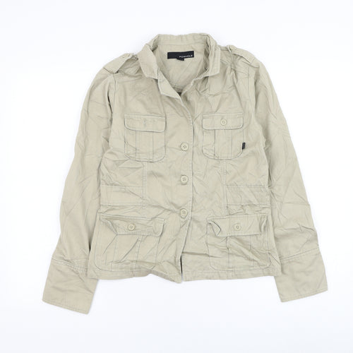 Foxhole Womens Beige Jacket Size 10 Button