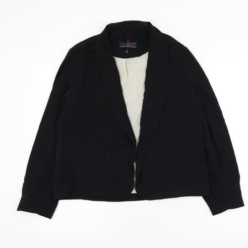 New Look Womens Black Jacket Blazer Size 14
